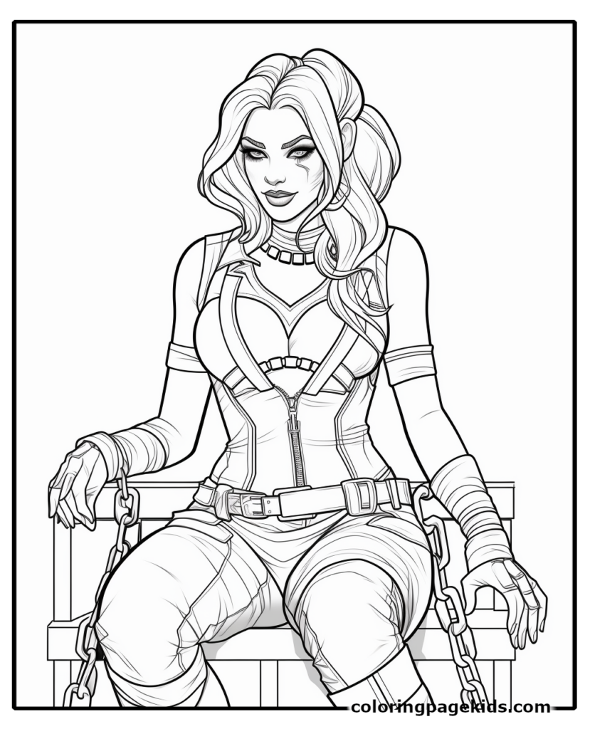 Harley Quinn coloring pages