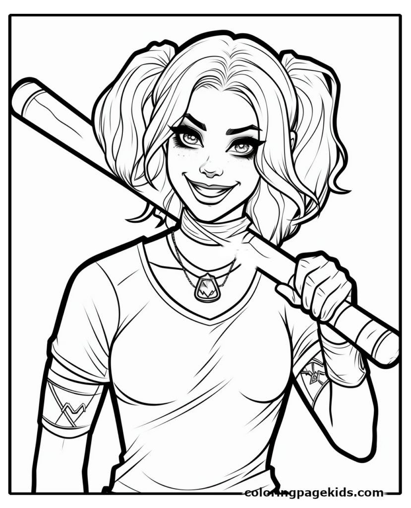Harley Quinn coloring pages