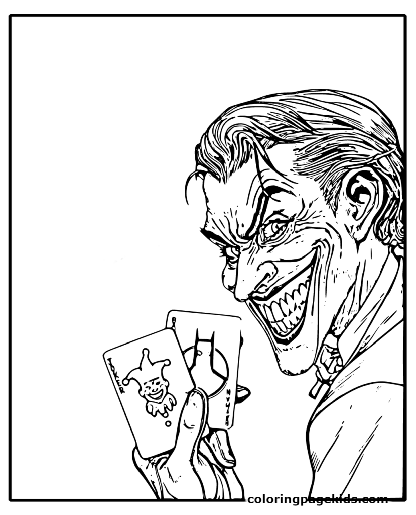 The Joker coloring pages