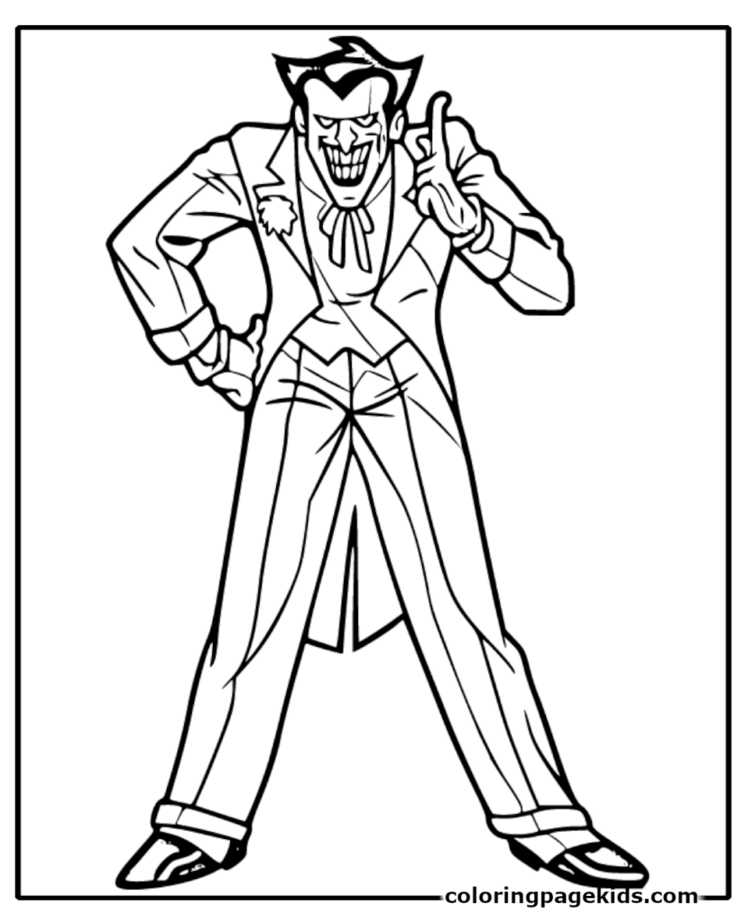 The Joker coloring pages