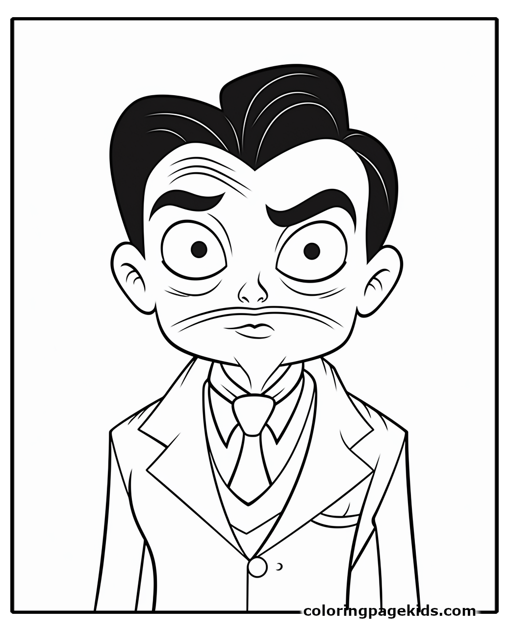 18 Free Printable Addams Family Coloring Pages