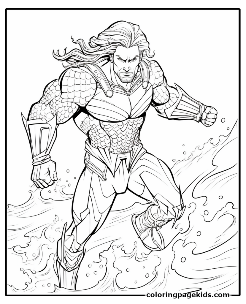 aquaman coloring pages
