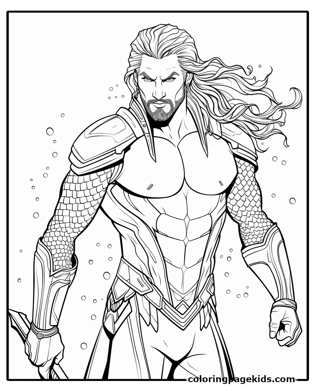 Free Printable Aquaman Coloring Pages For Kids