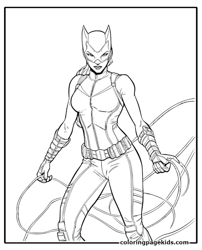 catwoman coloring pages