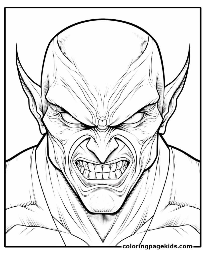 Green Goblin coloring pages