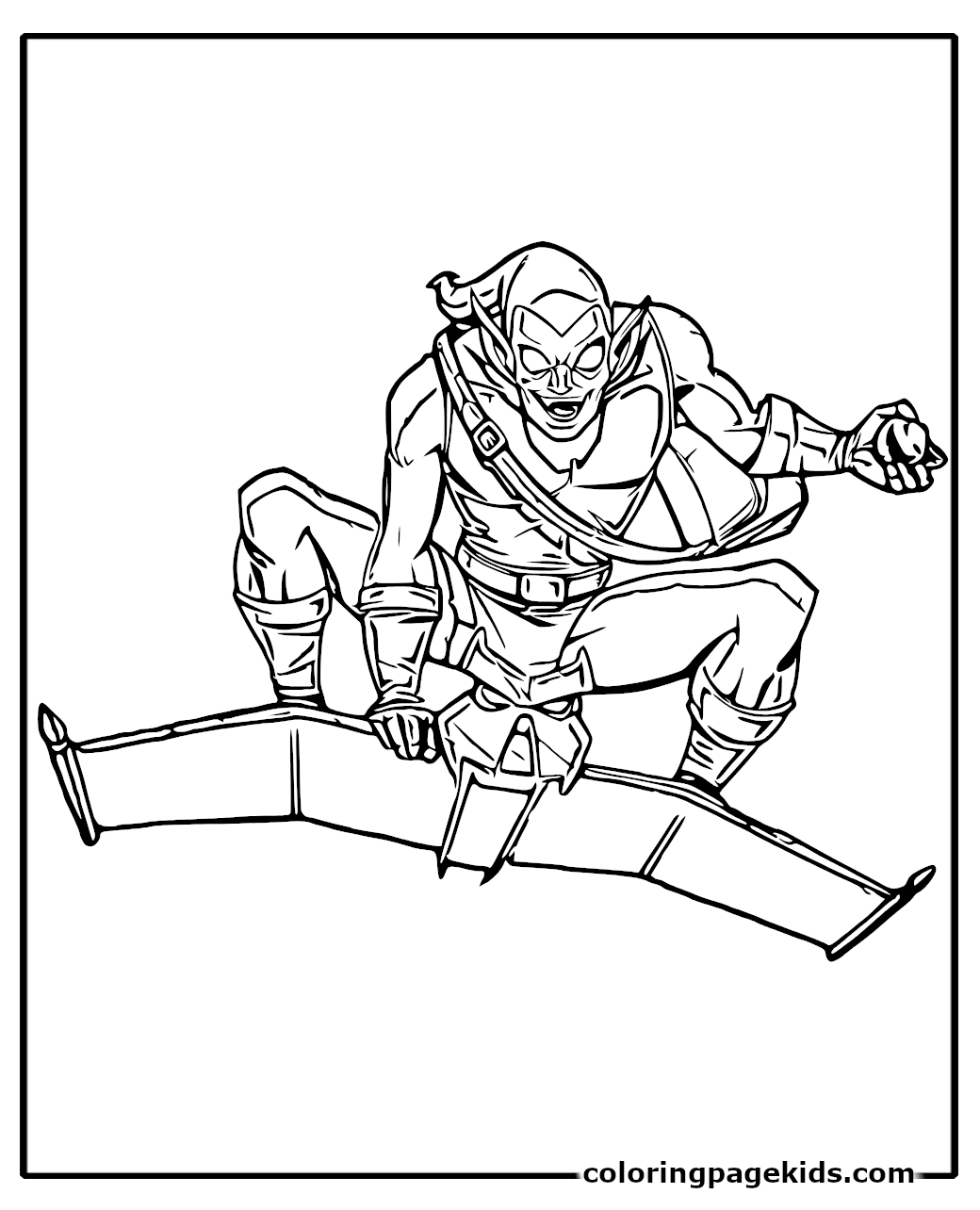 Free Printable Green Goblin Coloring Pages For Kids