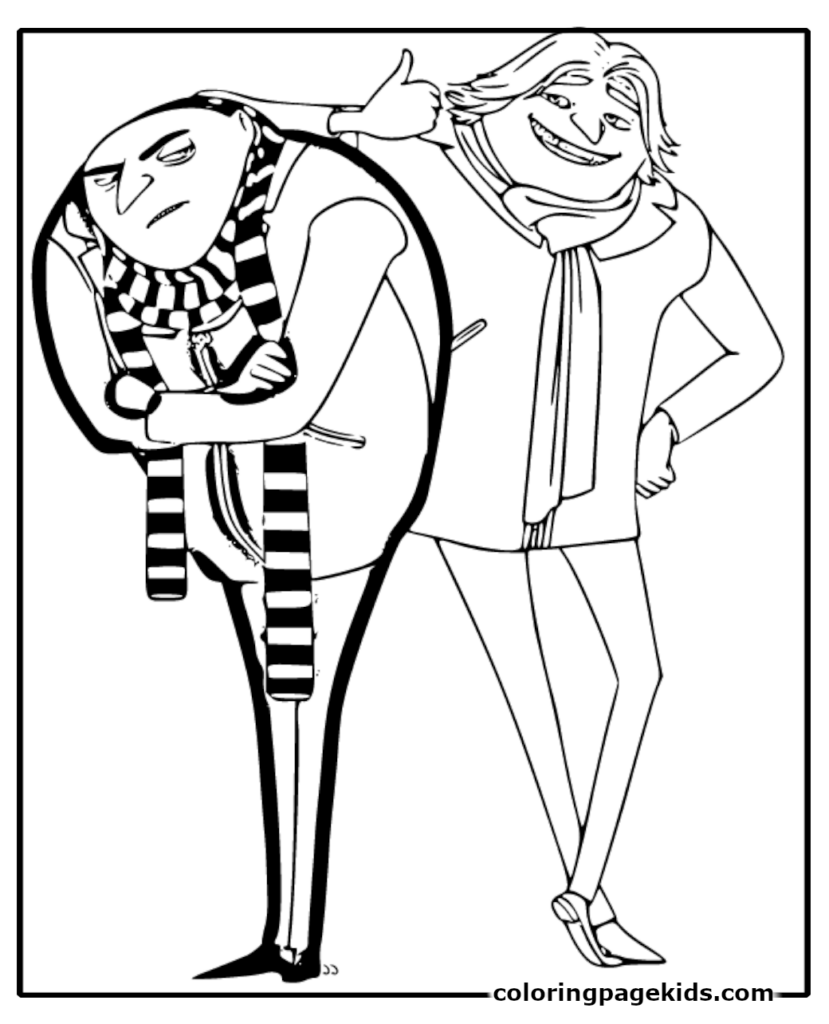 gru coloring pages