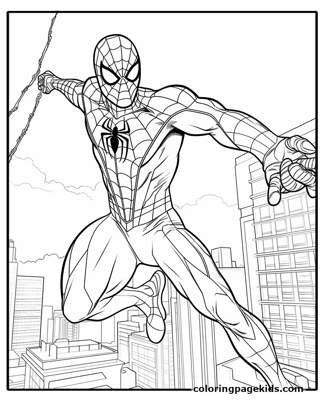 Free Printable Spider-Man: No Way Home Coloring Pages