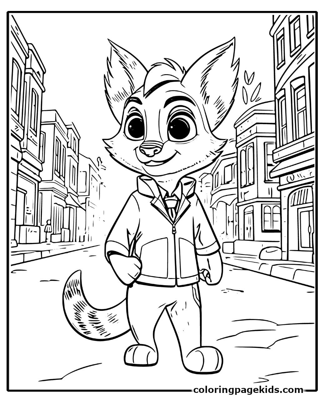 Free Printable Zootopia Coloring Pages For Kids