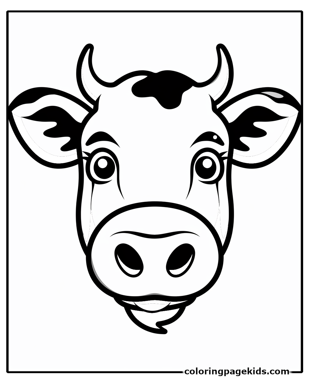 cow mask printable