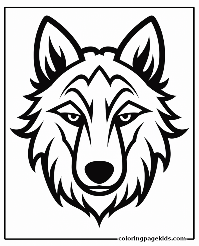 wolf mask template for kids