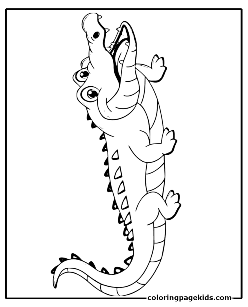 crocodile coloring pages