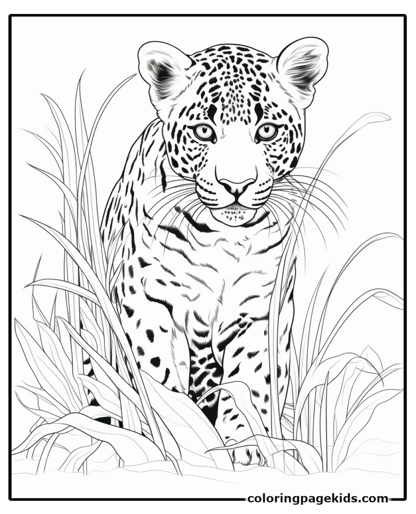 leopard coloring pages