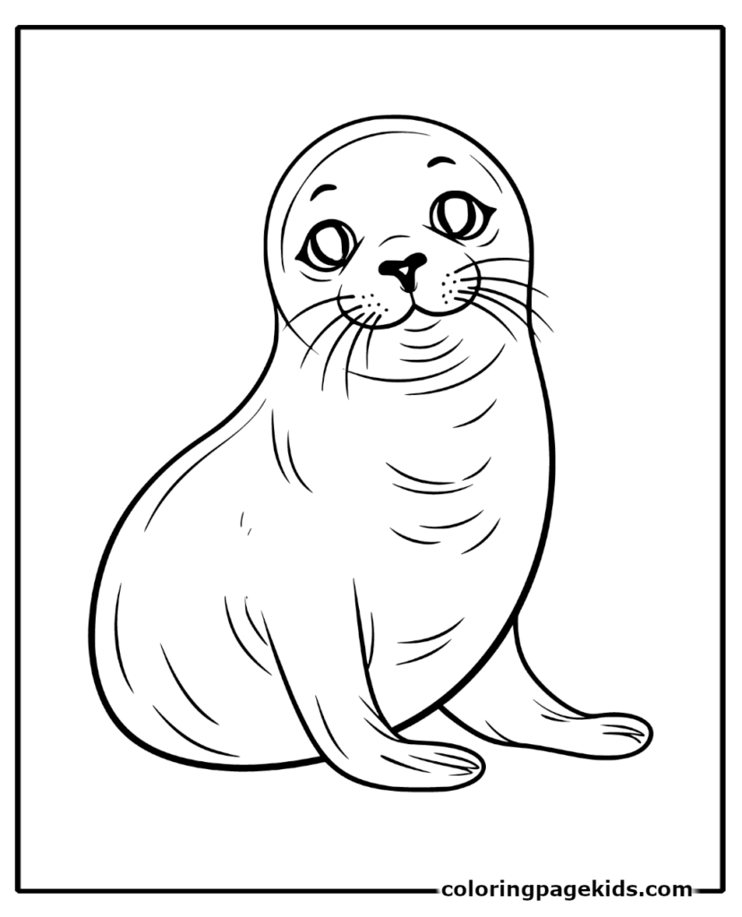 seal coloring pages