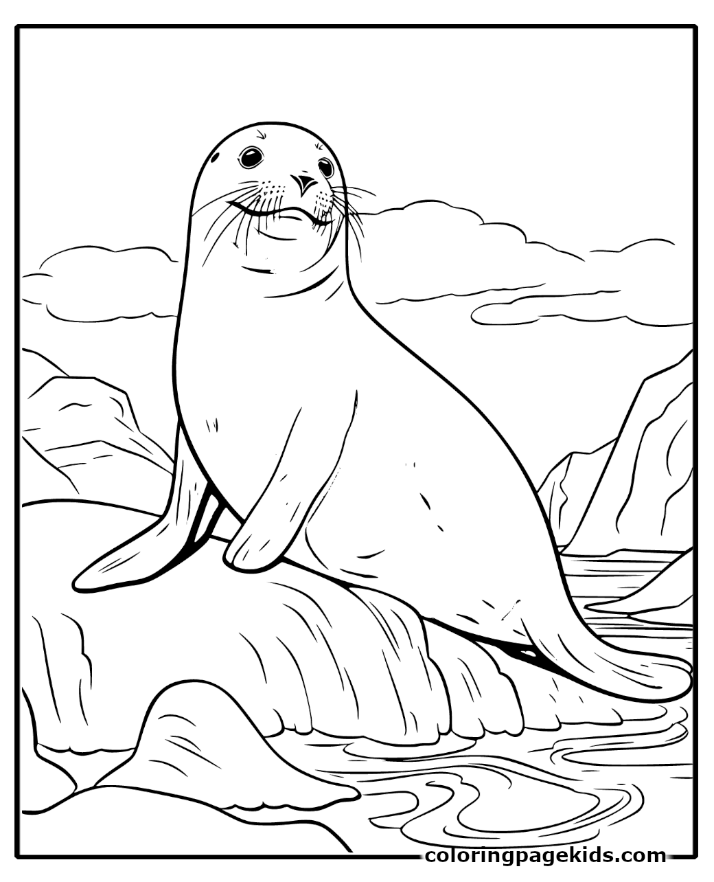 Free Printable Seal Coloring Pages For Kids