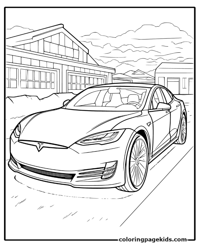 tesla coloring pages